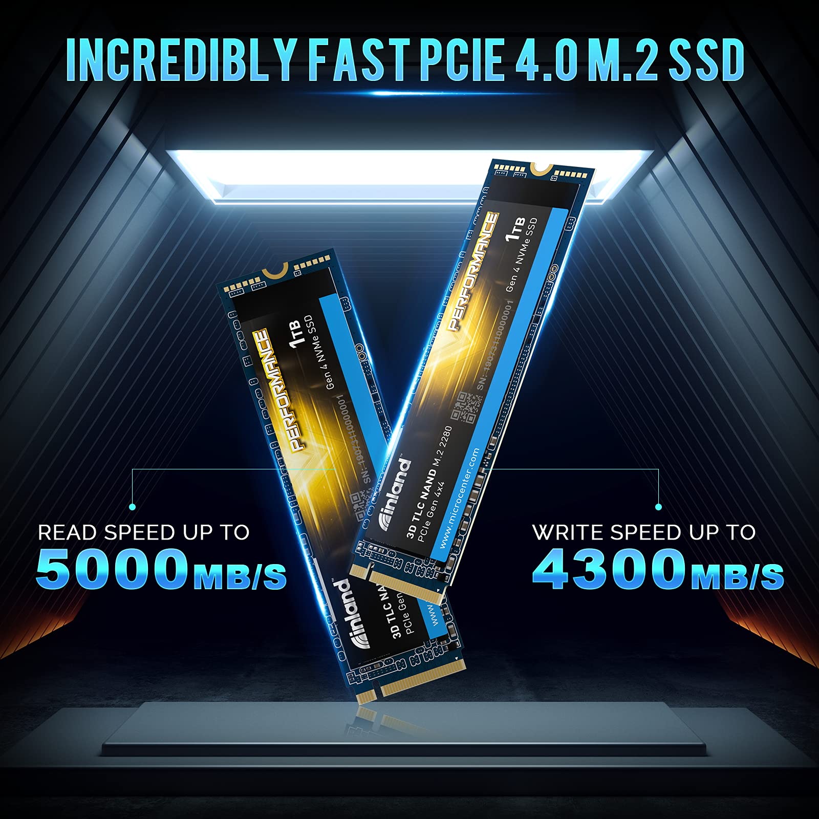 Amazon | Inland Performance 1TB PCIe Gen 4.0 NVMe 4 x4 SSD M.2